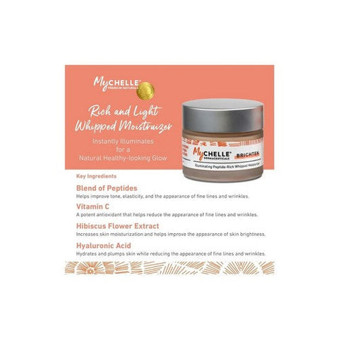 MyChelle Dermaceuticals, Illuminating Peptide Rich Whipped Moisturizer, 1 Oz MyChelle Dermaceuticals