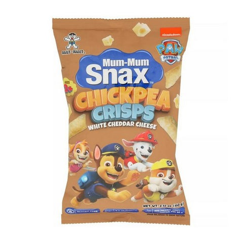 Hot Kid, Mum Mum Chickpea Crisp White Cheddar, 2.12 Oz (Case Of 8)