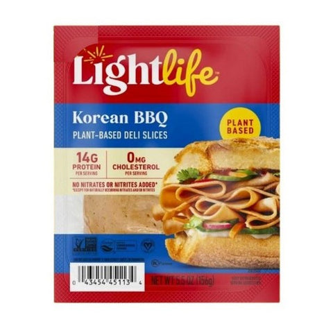Lightlife, Korean BBQ Deli Slices, 5.5 Oz (Case Of 8)