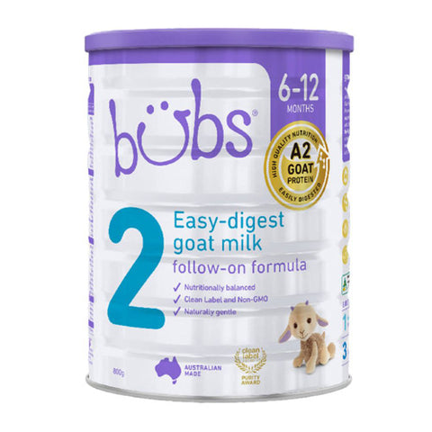 Bubs, Goat Milk Based Formula Stage 2, 28.2 Oz