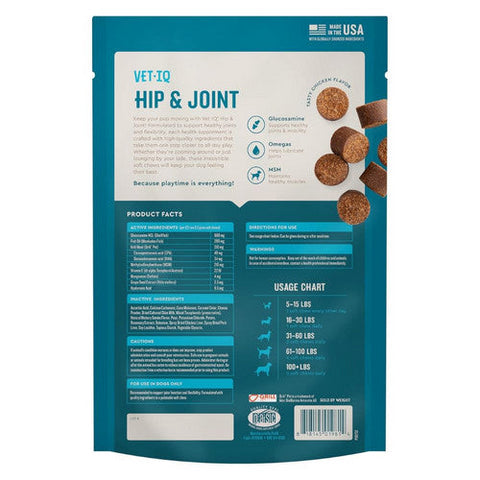 VetIQ, Vetiq Hip & Joint Soft Chew, 60 Count,Chicken VetIQ