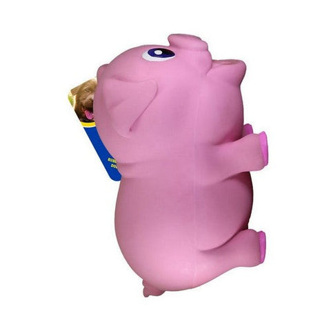 Naturflex Pig Latex Dog Toy Large / 8.5 Inches, Pink by Petsport