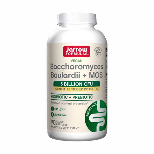 Jarrow Formulas, Saccharomyces Boulardii Plus MOS, 5 Billion CFU, 90 Caps