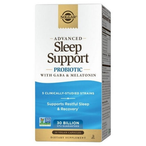 Solgar, Advanced Sleep Support Probiotic With Gaba And Melatonin, 30 VegCaps