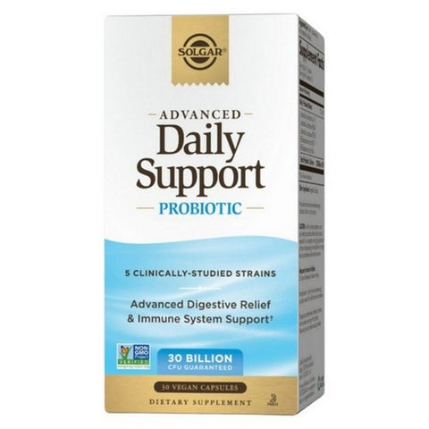 Solgar, Advanced Daily Support Probiotic, 30 VegCaps