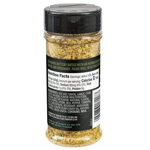 Frontier Coop, Buttery Herb Dry Rub, 5.36 Oz