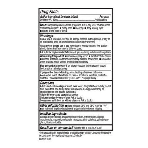 Health A2Z, Indoor Outdoor Allergy Relief, 10 Mg, 10 Tablets Health A2Z