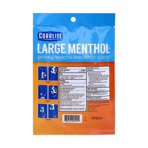 Coralite, Menthol Pain Relief Sleeve, 1 Count Coralite