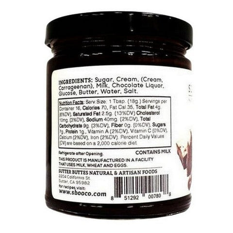 Sutter Buttes, Dark Chocolate Dessert Sauce, 10.25 Oz Sutter Buttes