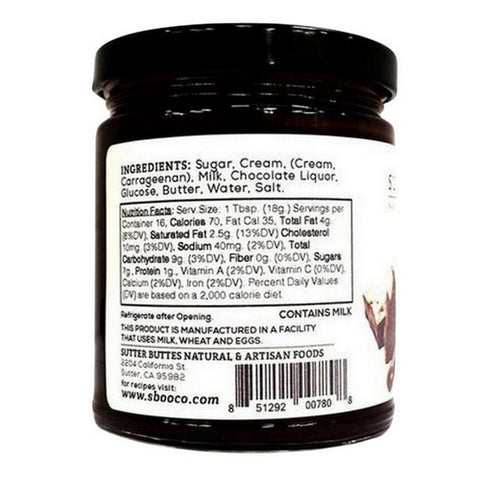 Sutter Buttes, Dark Chocolate Dessert Sauce, 10.25 Oz