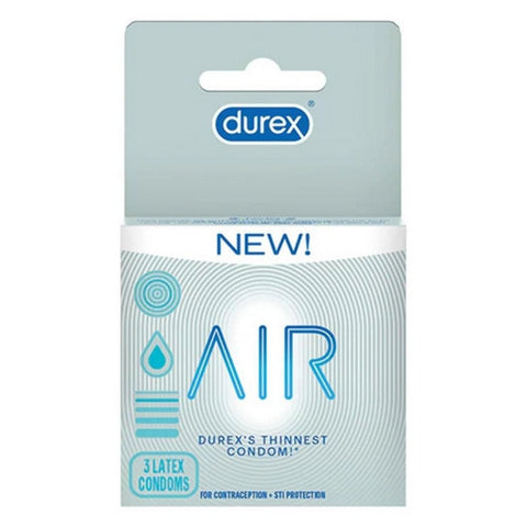 Durex, Air Latex Condoms, 3 Count