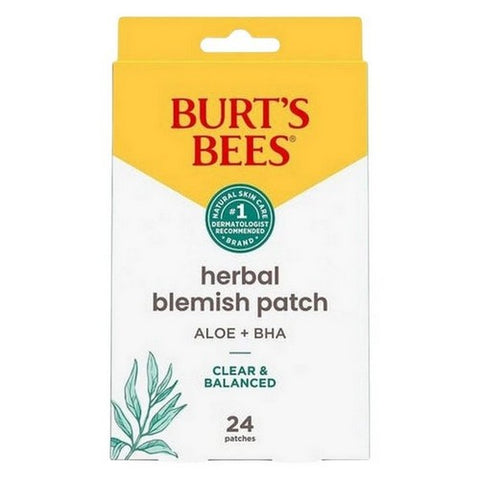 Burts Bees, Clear And Balanced Herbal Blemish Patches, 24 Count