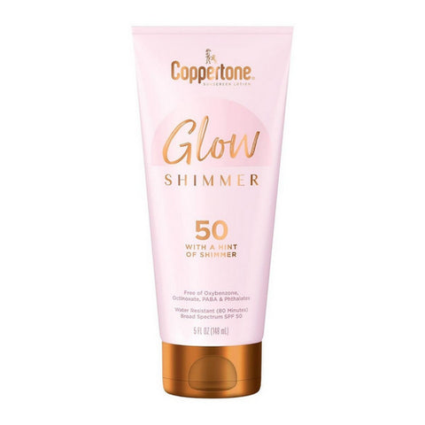 Glow Shimmer Sunscreen Lotion SPF 50 5 Oz by Coppertone