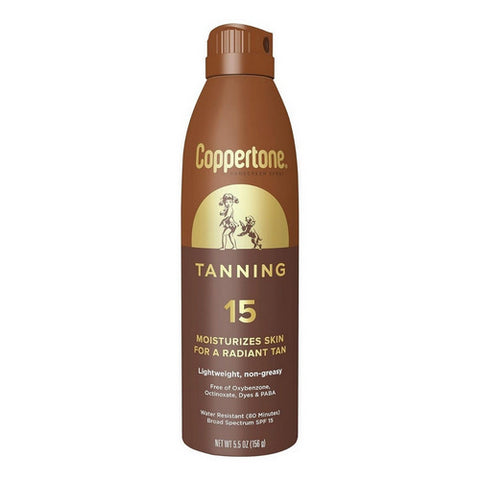 Tanning Sunscreen Spray SPF 15 5.5 Oz by Coppertone