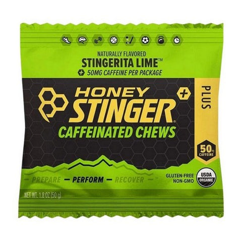 Honey Stinger, Organic Stingerita Lime Caffeinated Chews, 1.08 Oz