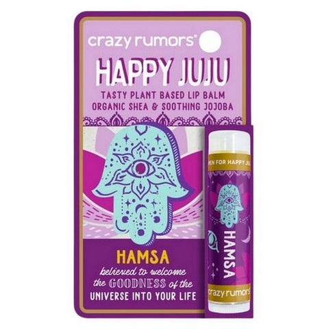 Crazy Rumors, Happy Juju Hamsa Lip Balm Blister Box, 0.15 Oz