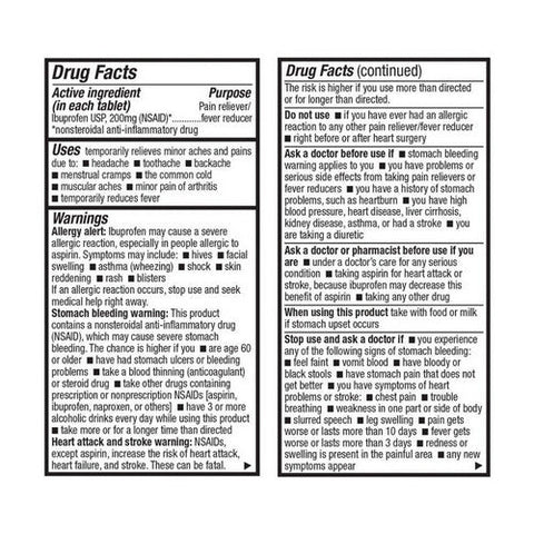 Health A2Z, Ibuprofen, 200 Mg, 30 Tablets Health A2Z