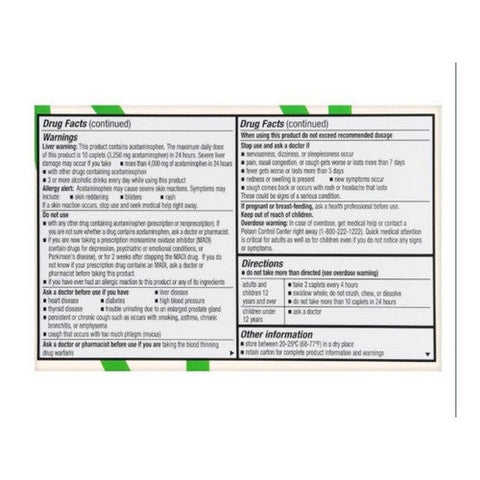 Foster And Thrive, Sinus Severe Acetaminophen, 325 Mg, 24 Caps Foster And Thrive