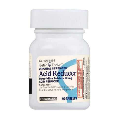 Foster And Thrive, Original Strength Acid Reducer, 10 Mg, 90 Tabs