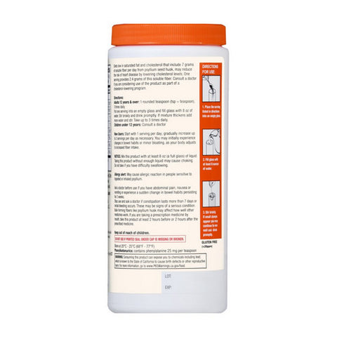 Foster And Thrive, Fiber Powder Sugar Free Smooth Texture Orange, 10 Oz