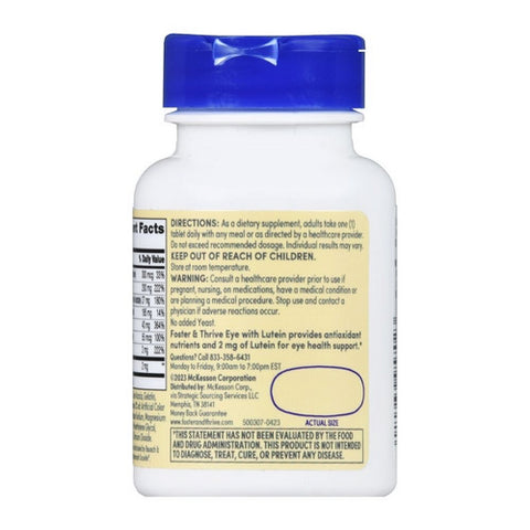 Foster And Thrive, Eye Health With Lutein And Antioxidants, 60 Tabs