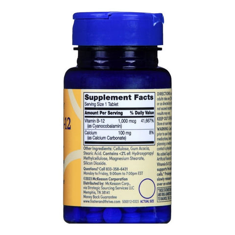 Foster And Thrive, Vitamin B-12 Prolonged Release, 1000 Mcg, 60 Tabs