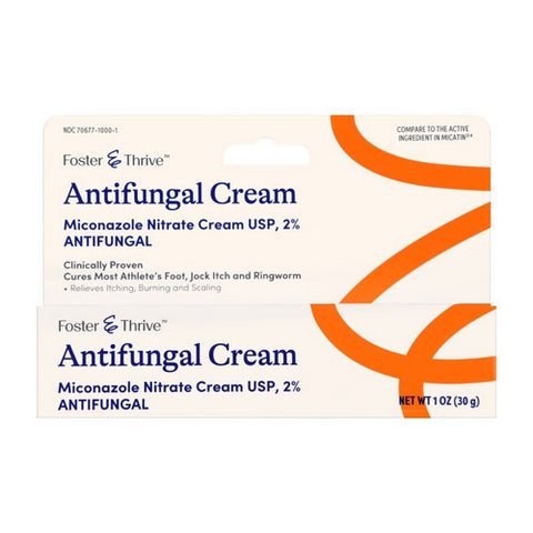 Foster And Thrive, Antifungal Miconazole Nitrate Cream, 1 Oz