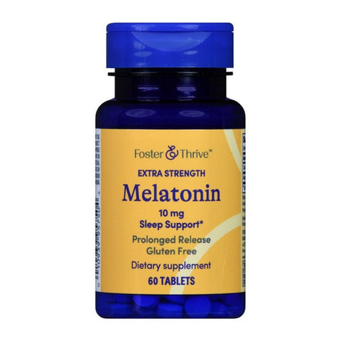 Foster And Thrive, Extra Strength Melatonin, 10 Mg, 60 Tabs