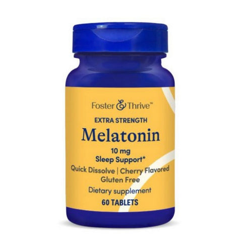 Foster And Thrive, Extra Strength Melatonin, 10 Mg, 60 Tabs