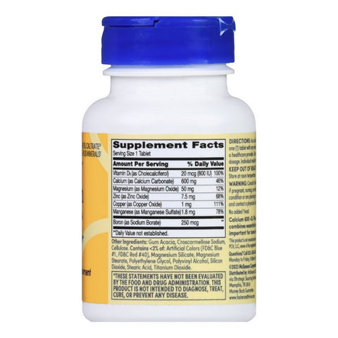 Foster And Thrive, Calcium Plus Vitamin D3 And Minerals, 600 Mg, 60 Tabs