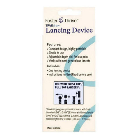 Foster And Thrive, Truedraw Lancing Device, 1 Count Foster And Thrive