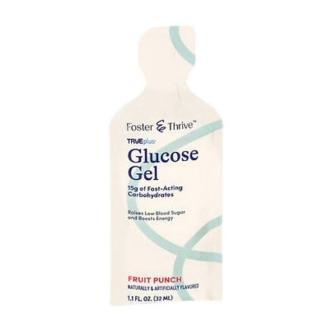 Foster And Thrive, Trueplus Glucose Gel Fruit Punch, 1.1 Oz