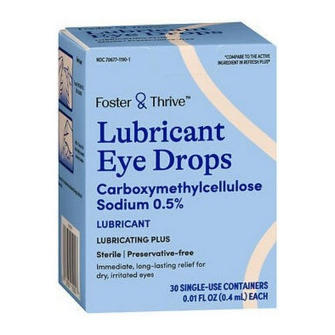 Foster And Thrive, Lubricating Plus Lubricant Eye Drops, 0.3 Oz
