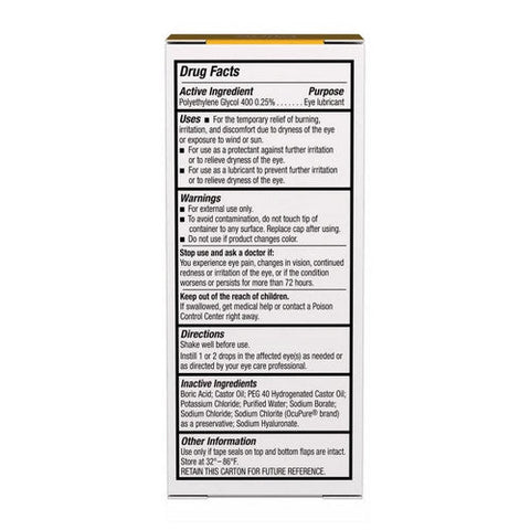 Bausch + Lomb, Blink Triple Care Lubricating Eye Drops Moderate Severe Dry Eye, 10 Ml Bausch + Lomb