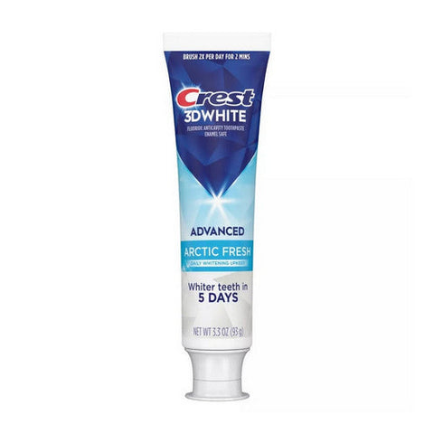 Crest, 3D White Advanced Teeth Whitening Arctic Fresh Toothpaste, 3.3 Oz Crest