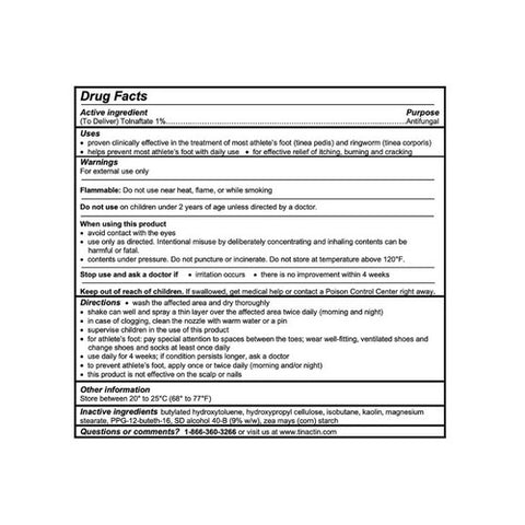 Tinactin, Antifungal Powder Spray, 4.6 Oz Tinactin