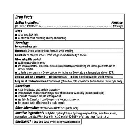 Tinactin, Tinactin Antifungal Powder Spray, 4.6 Oz Tinactin