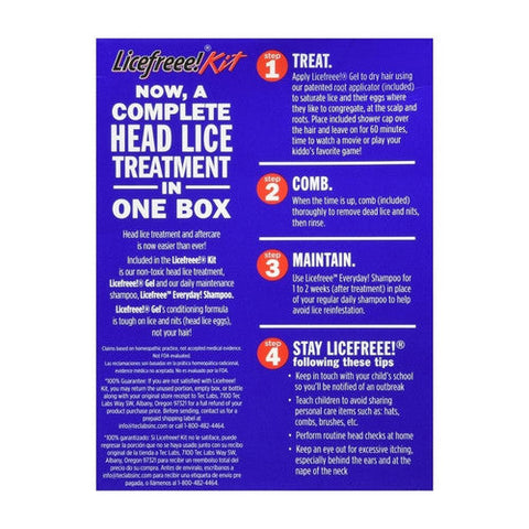 Licefreee!, Gel Treatment And Everday Shampoo Kit, 1 Count Licefreee!