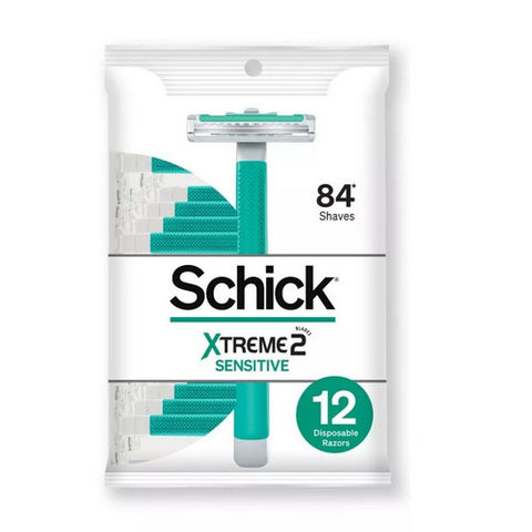 Carefree, Schick Xtreme2 Sensitive Razors, 12 Count