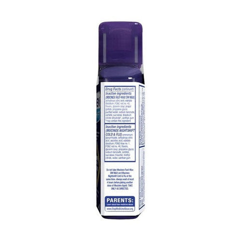 Mucinex, Mucinex Fast Max DM Max And Nightshift Cold And Flu Liquid, 12 Oz Mucinex