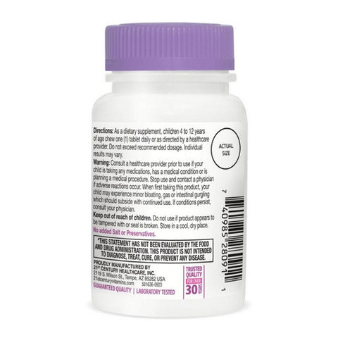 21st Century, Daily Probiotic Children's Chews, 30 Tabs
