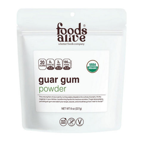 Foods Alive, Organic Guar Gum Powder, 8 Oz