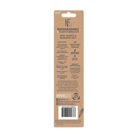 The Natural Family Co, Toothbrush Twin Pack Soft Assorted Colours, 2 Pieces The Natural Family Co