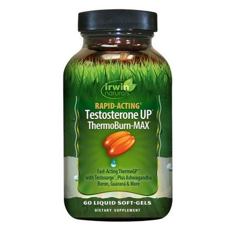 Irwin Naturals, Rapid Acting Testosterone UP Thermo Burn Max, 60 Capsules