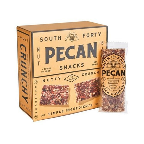 South Forty Snack Co, Pecan Nut Bars, 1.4 Oz / 12 Count