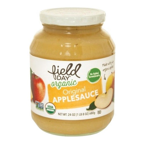 Field Day, Organic Original Apple Sauce, 24 Oz (Case Of 12)
