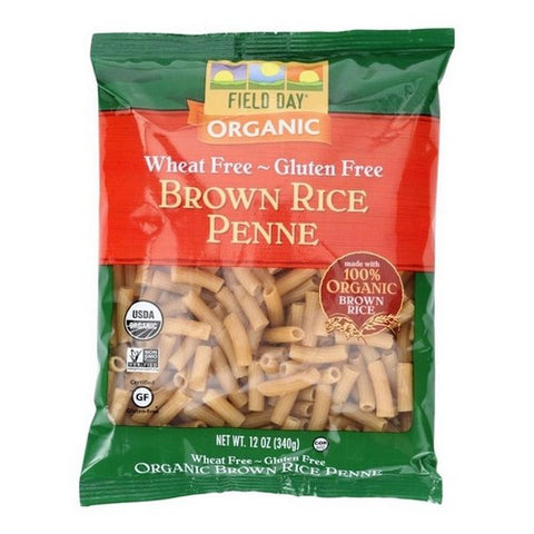 Field Day, Organic Penne Brown Rice Pasta, 12 Oz (Case Of 12)