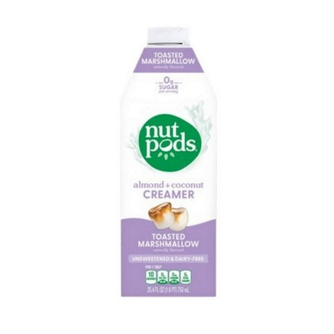 Nutpods, Almond + Coconut Creamer Toasted Marshmallow Unsweetened, 25.4 Oz (Case Of 6)
