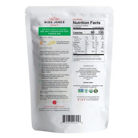 Miss Jones Baking Co, Chocolate Chip Cookie Mix, 13 Oz (Case Of 6) Miss Jones Baking Co