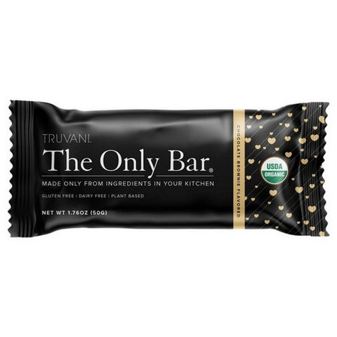 Truvani, Organic Bar Chocolate Brownie, 1.76 Oz (Case Of 12)
